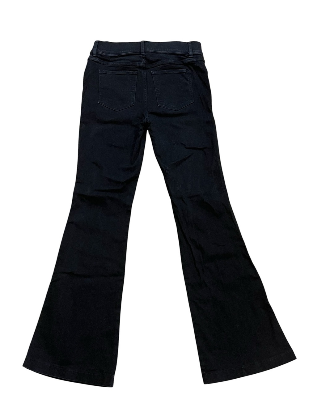 Spanx Flare Jeans Clean Black Pull On Stretch 20326Q Size Medium - Picture 4 of 9